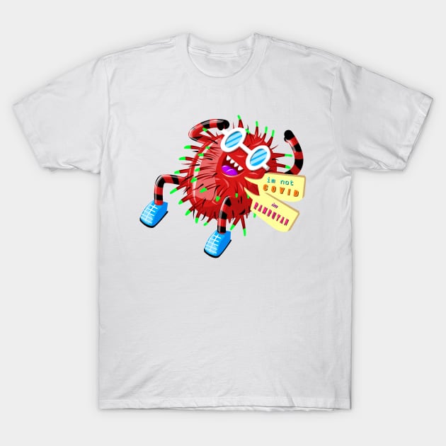 im not covid im rambutan doodle T-Shirt by chachazart